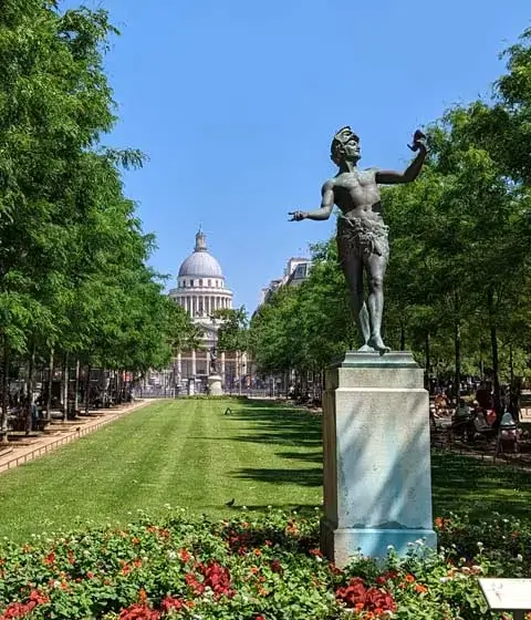 Pantheon view from Luxembourg Gardens