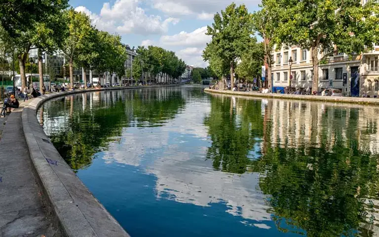 Ourcq Canal in Paris